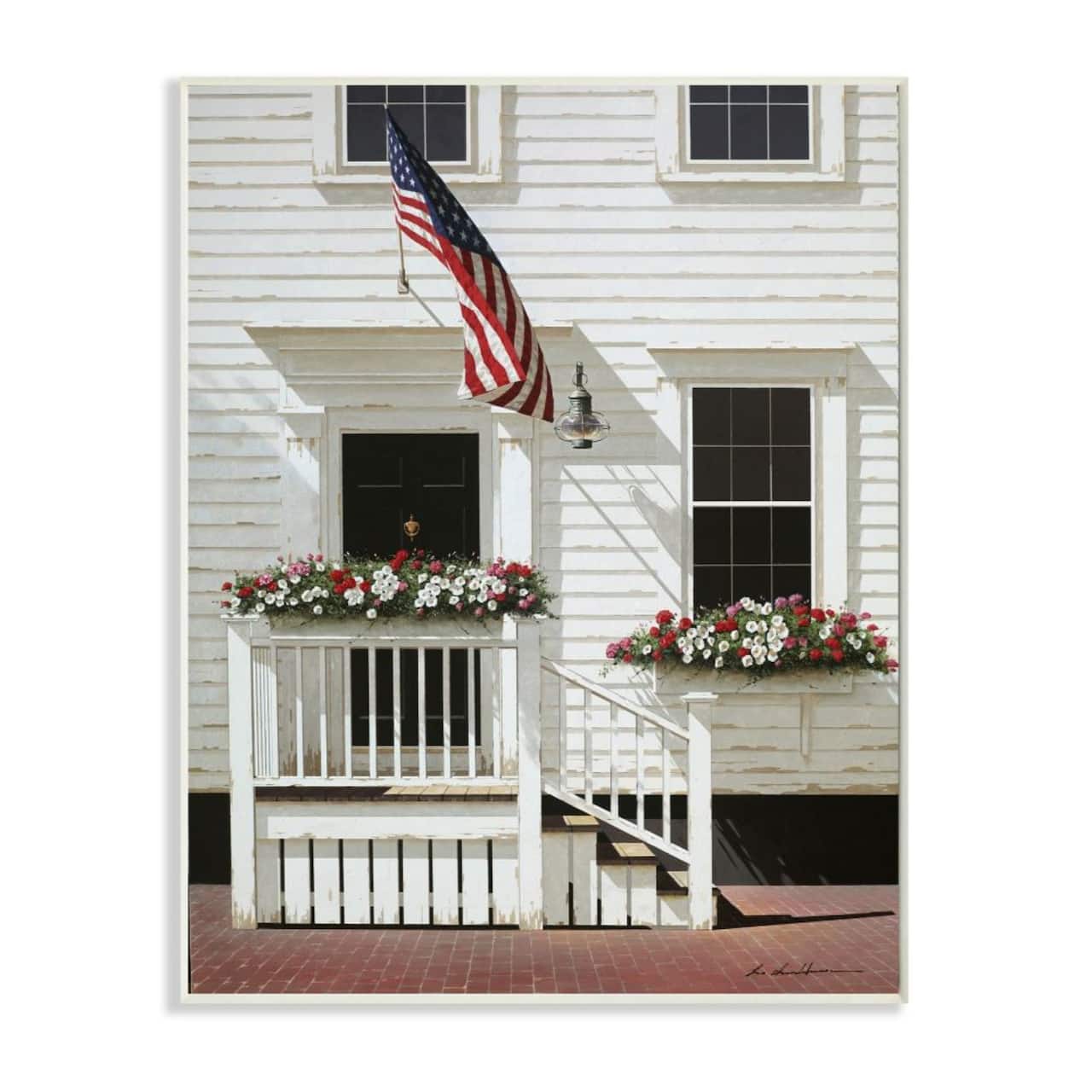 Stupell Industries Rural Americana Town House Wall Plaque